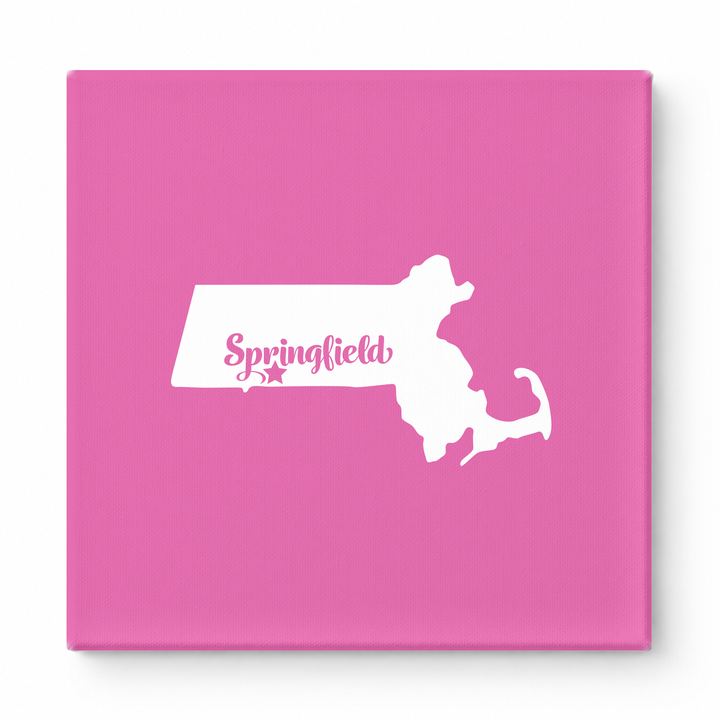 Home Sweet Springfield — Massachusetts State Silhouette