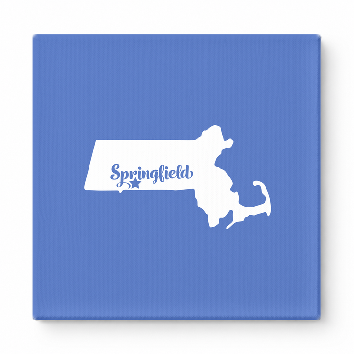 Home Sweet Springfield — Massachusetts State Silhouette