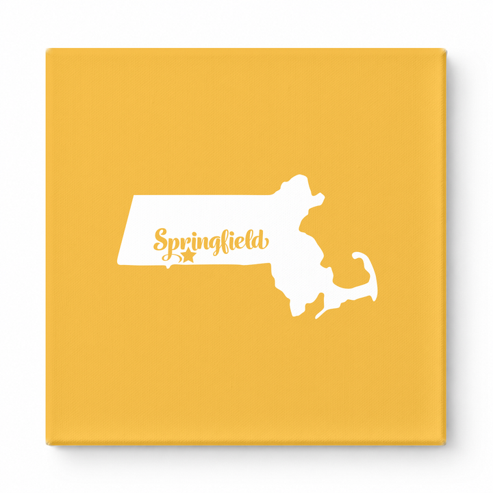 Home Sweet Springfield — Massachusetts State Silhouette