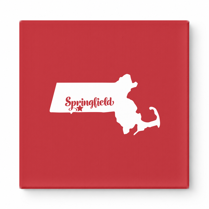 Home Sweet Springfield — Massachusetts State Silhouette