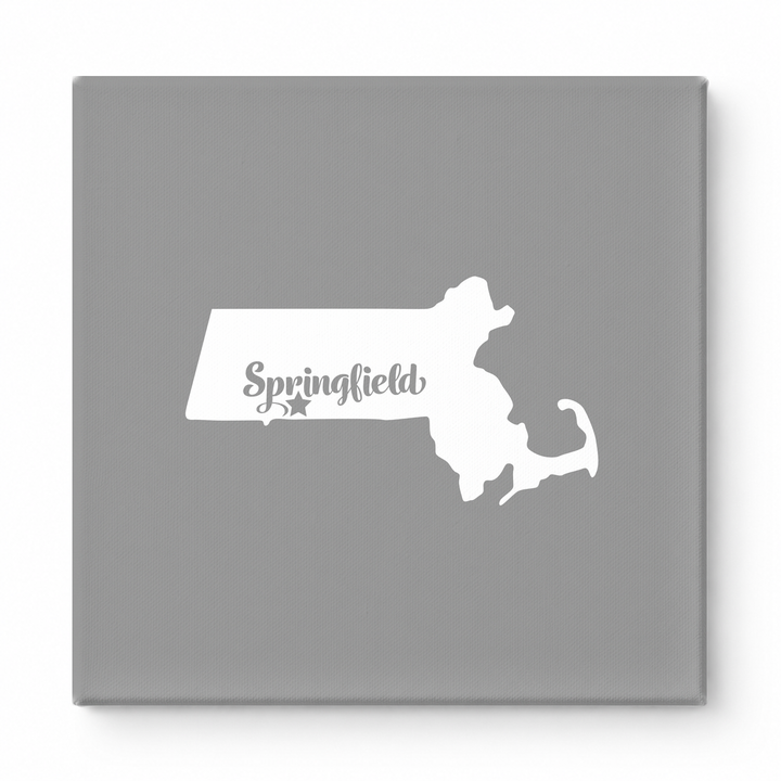 Home Sweet Springfield — Massachusetts State Silhouette