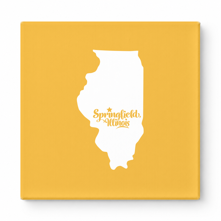 Home Sweet Springfield — Illinois State Silhouette