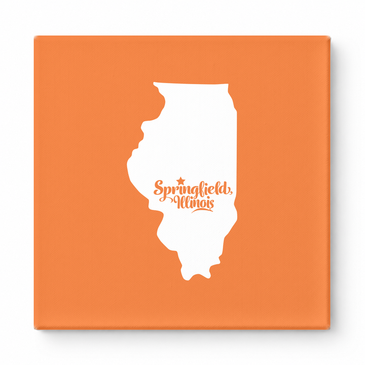 Home Sweet Springfield — Illinois State Silhouette