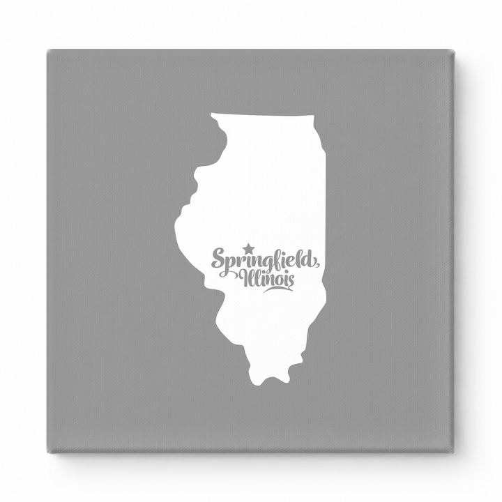 Home Sweet Springfield — Illinois State Silhouette