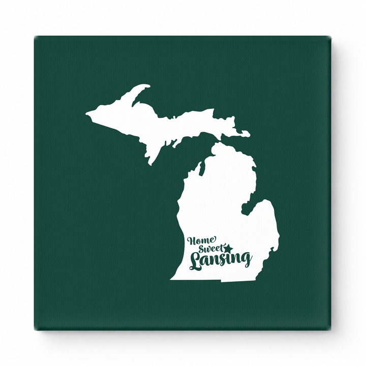 Home Sweet Lansing — Michigan State Silhouette