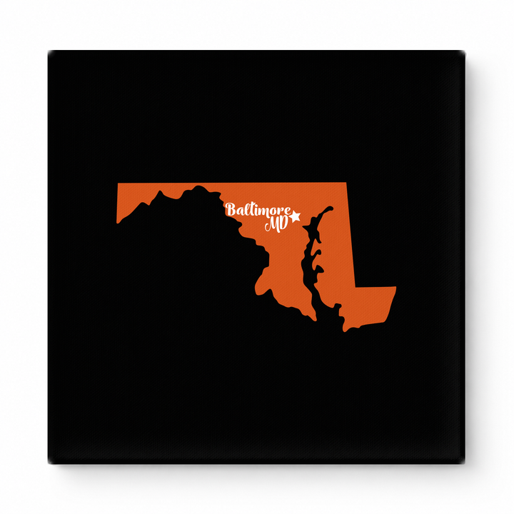 Home Sweet Baltimore — Maryland State Silhouette