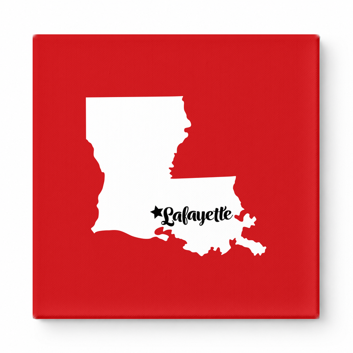 Home Sweet Lafayette — Louisiana State Silhouette