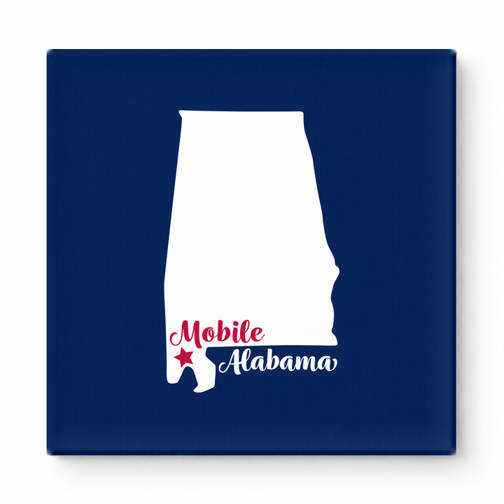 Home Sweet Mobile — Alabama State Silhouette