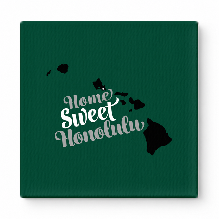 Home Sweet Honolulu — Hawaii State Silhouette