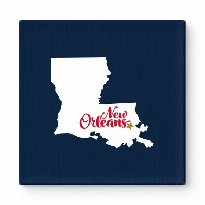 Home Sweet New Orleans — Louisiana State Silhouette