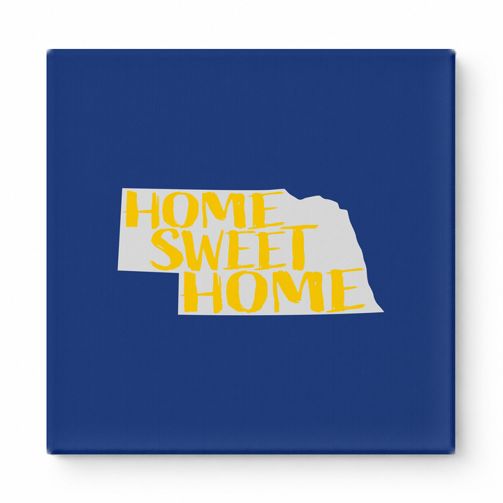 HOME SWEET HOME — Nebraska State Silhouette
