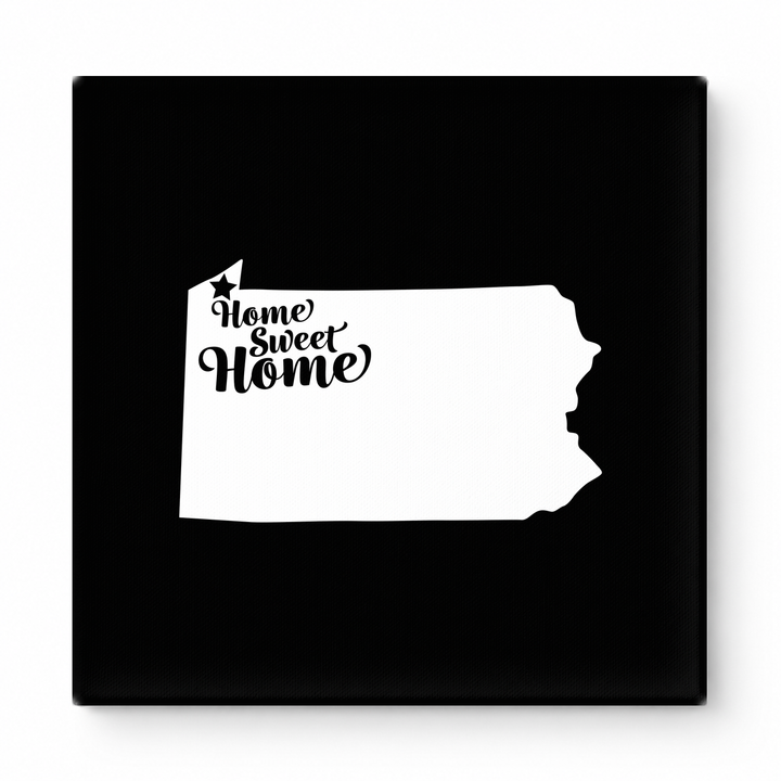 Home Sweet Erie — Pennsylvania State Silhouette