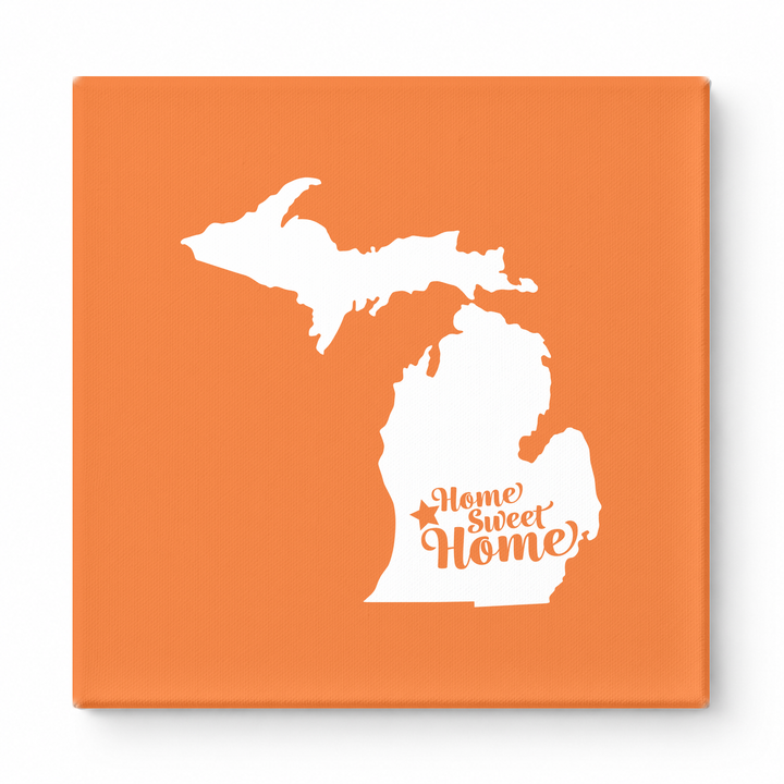 Home Sweet Detroit — Michigan State Silhouette