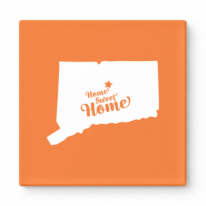 Home Sweet Hartford — Connecticut State Silhouette