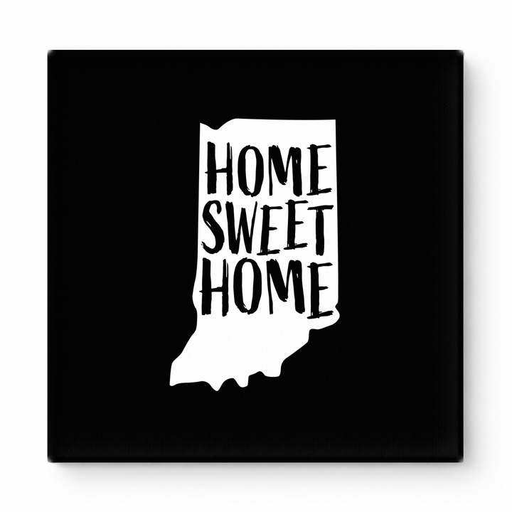 HOME SWEET HOME — Indiana State Silhouette