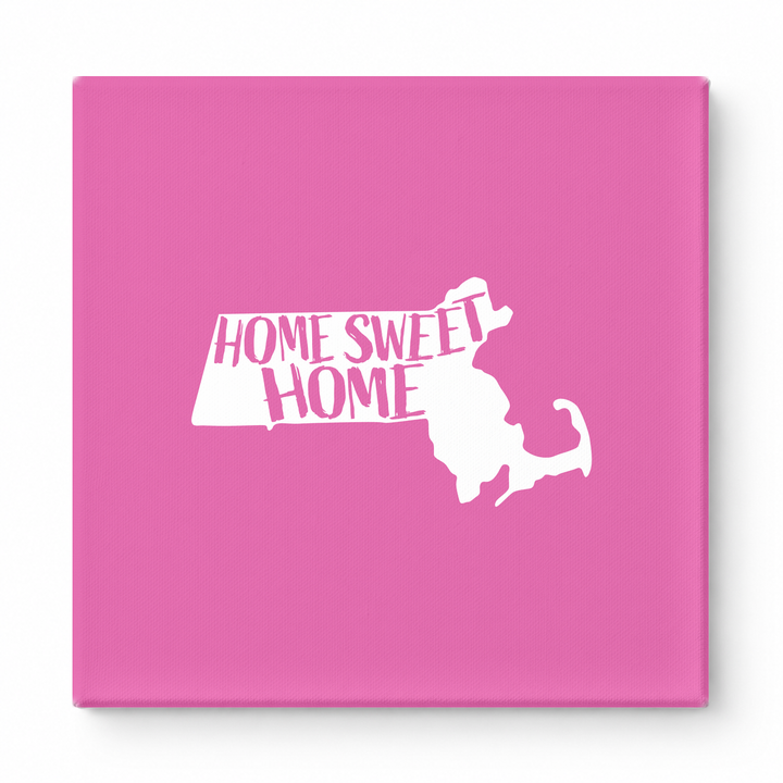 HOME SWEET HOME — Massachusetts State Silhouette