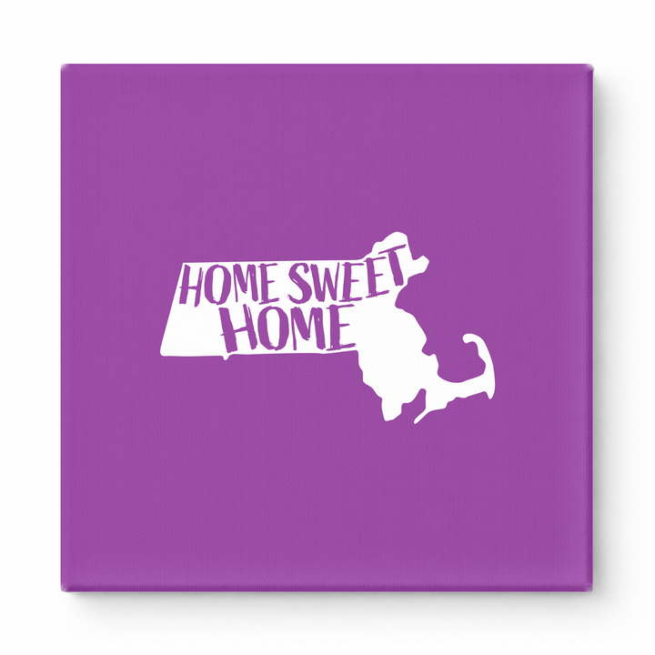 HOME SWEET HOME — Massachusetts State Silhouette