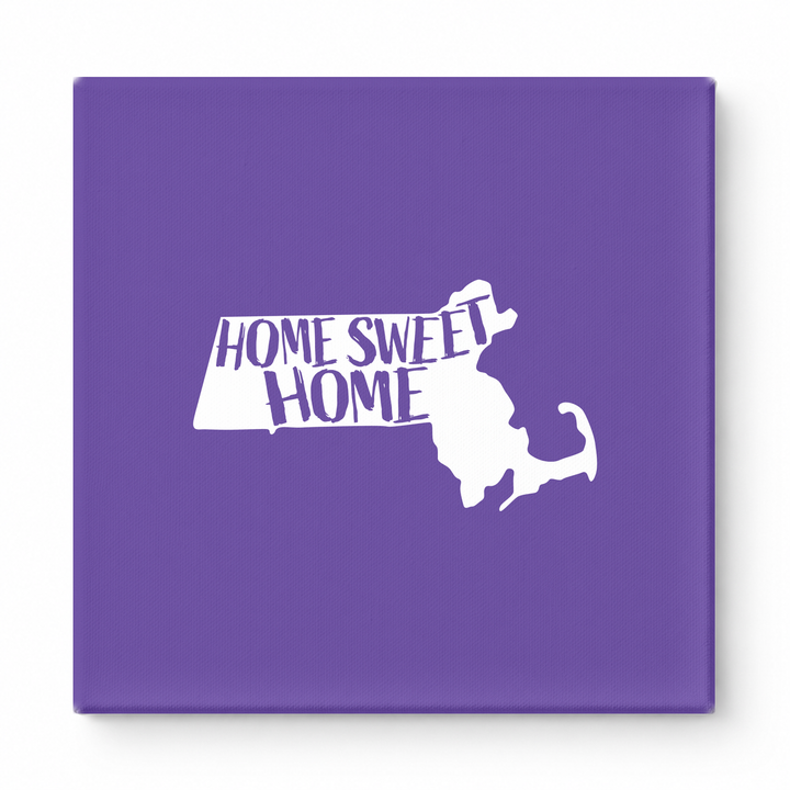 HOME SWEET HOME — Massachusetts State Silhouette