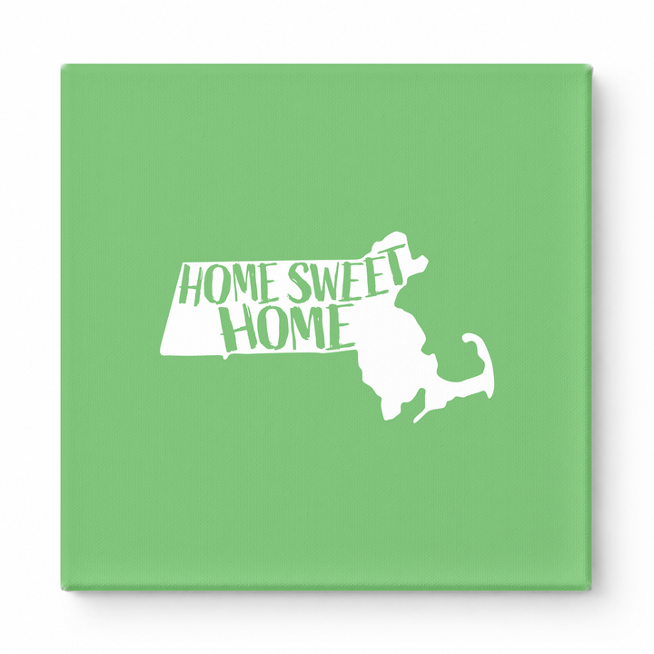 HOME SWEET HOME — Massachusetts State Silhouette