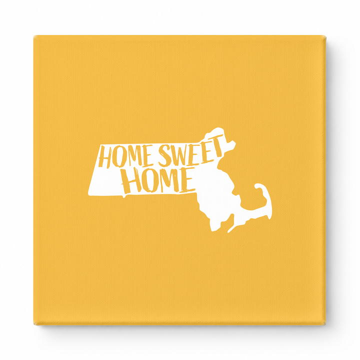 HOME SWEET HOME — Massachusetts State Silhouette