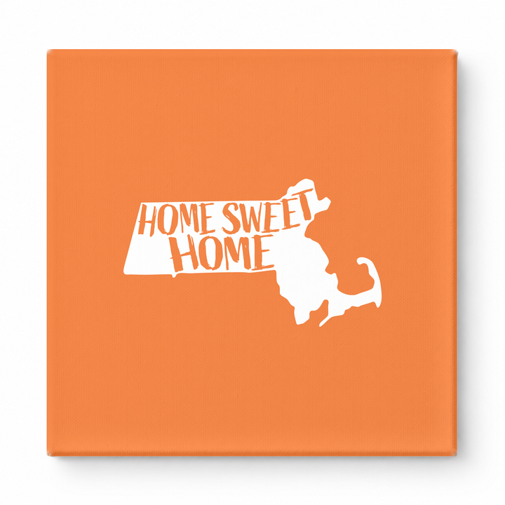 HOME SWEET HOME — Massachusetts State Silhouette