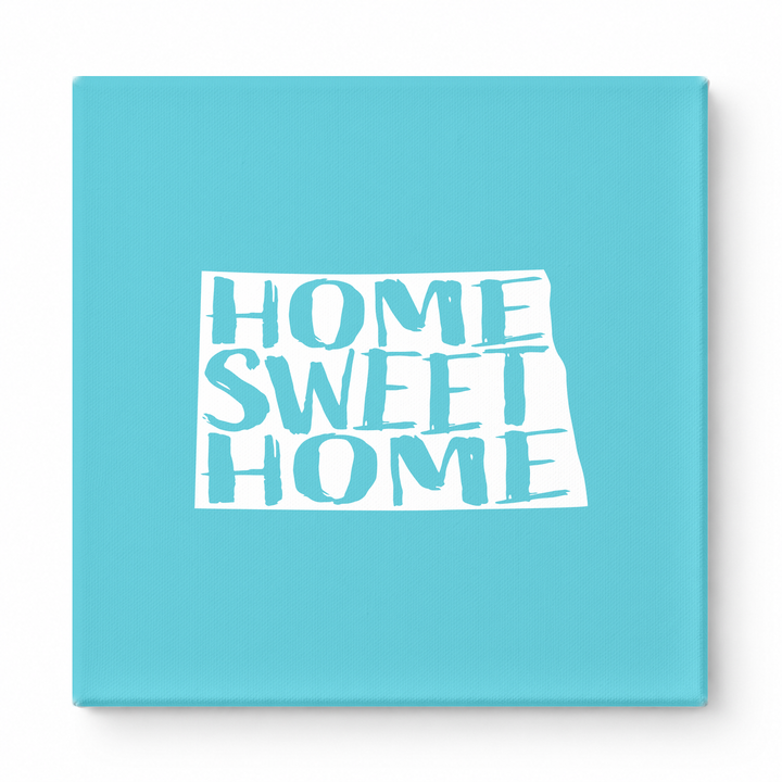 Home Sweet Home North Dakota — North Dakota State Silhouette