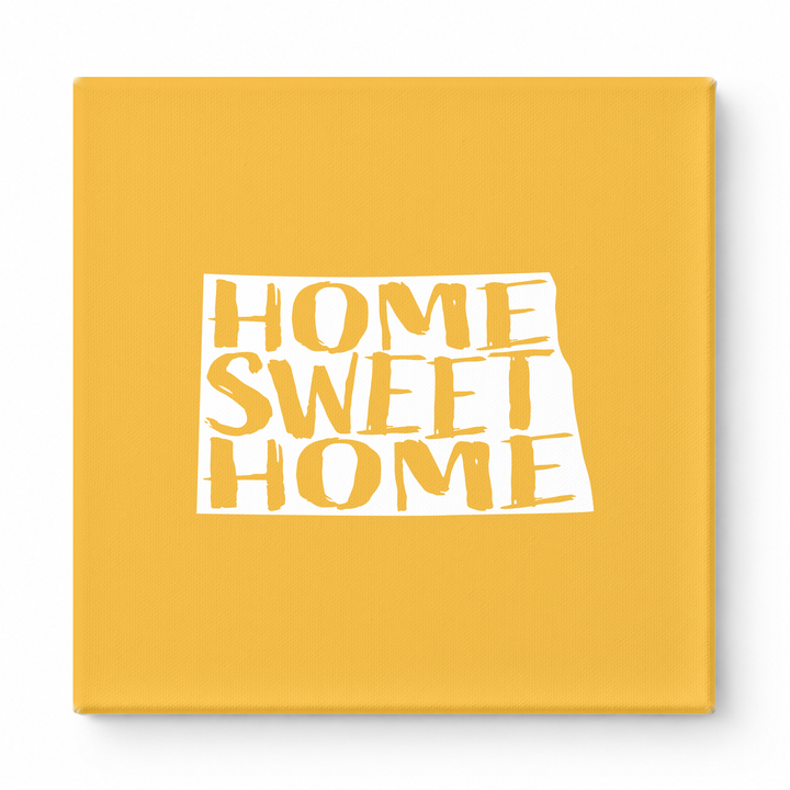 Home Sweet Home North Dakota — North Dakota State Silhouette