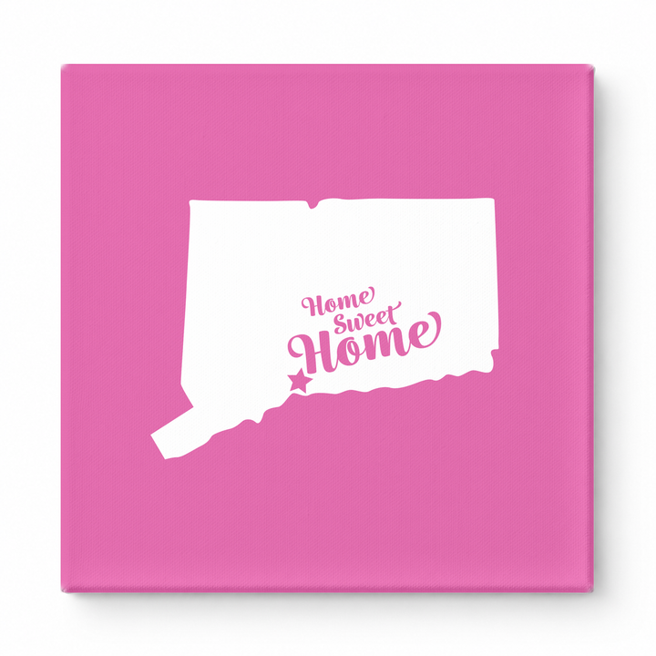 Home Sweet New Haven — Connecticut State Silhouette