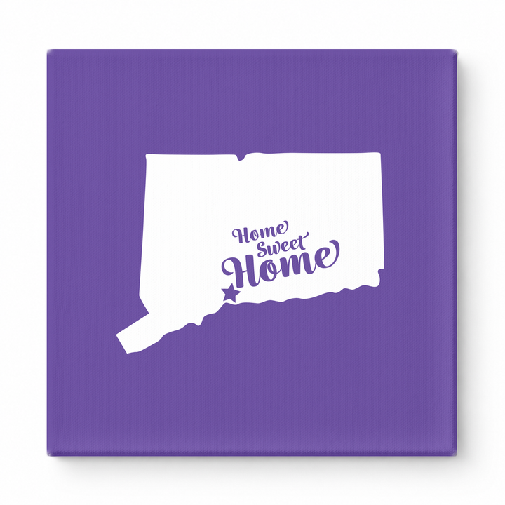 Home Sweet New Haven — Connecticut State Silhouette