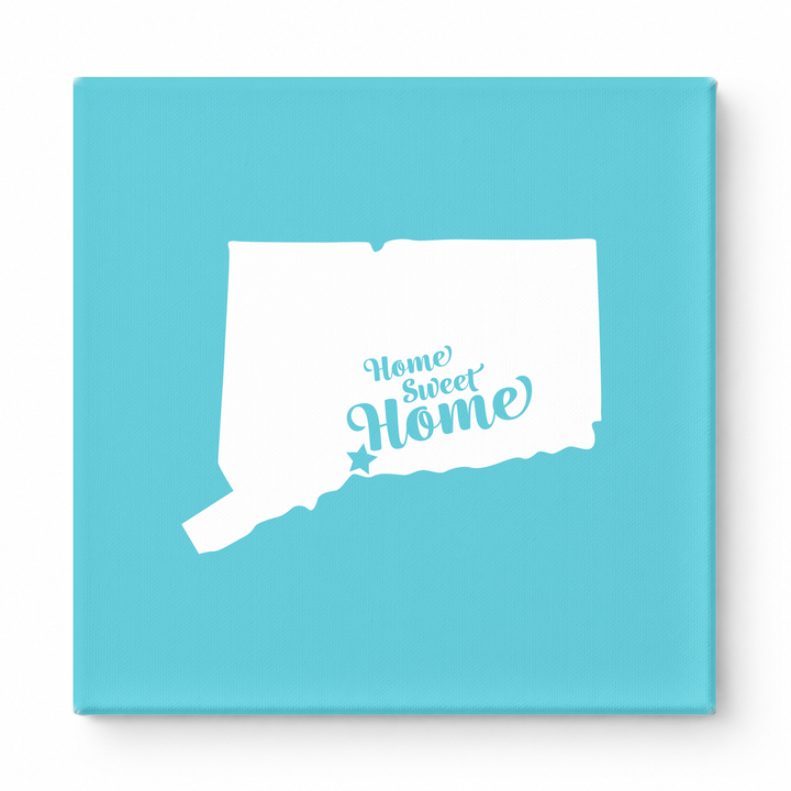 Home Sweet New Haven — Connecticut State Silhouette