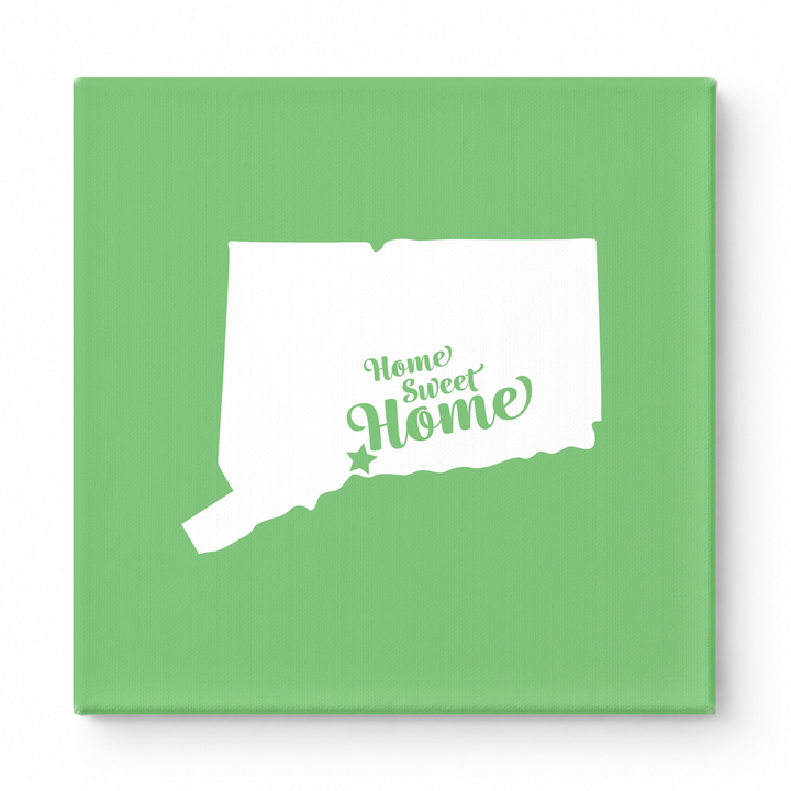 Home Sweet New Haven — Connecticut State Silhouette