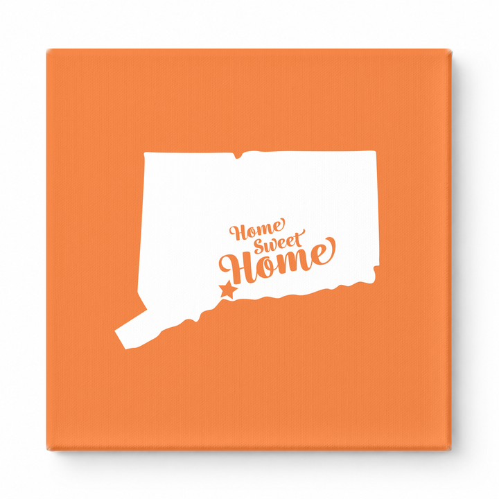 Home Sweet New Haven — Connecticut State Silhouette