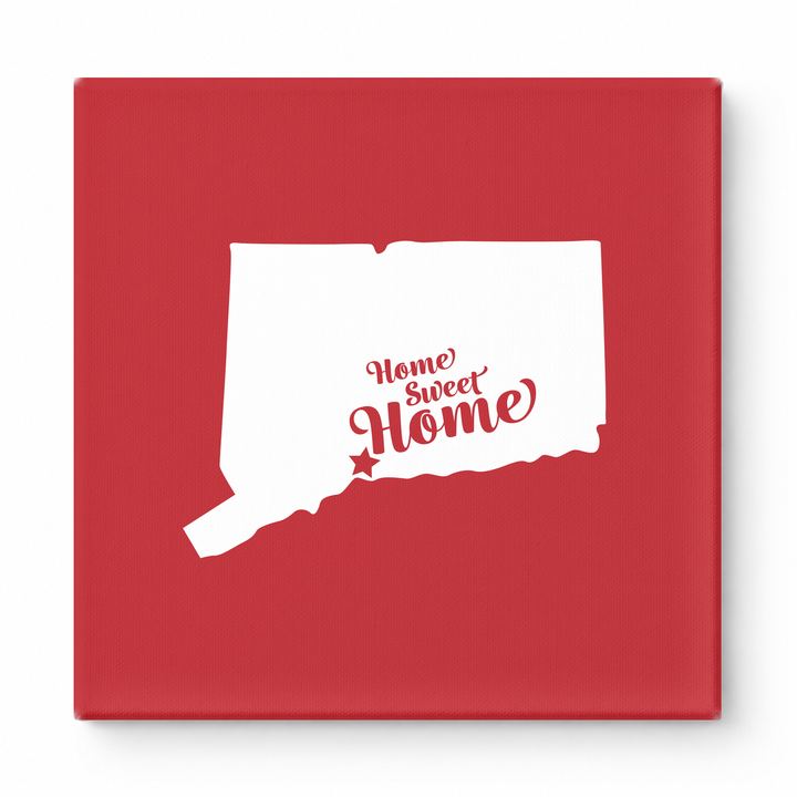 Home Sweet New Haven — Connecticut State Silhouette