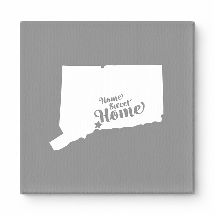 Home Sweet New Haven — Connecticut State Silhouette