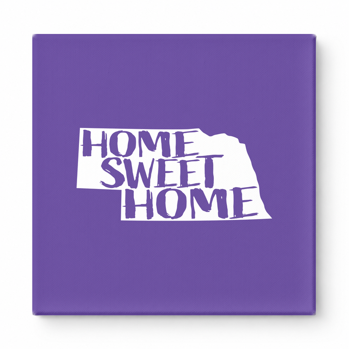HOME SWEET HOME — Nebraska State Silhouette