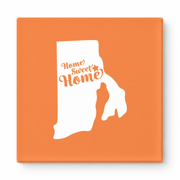 Home Sweet Home — Rhode Island State Silhouette