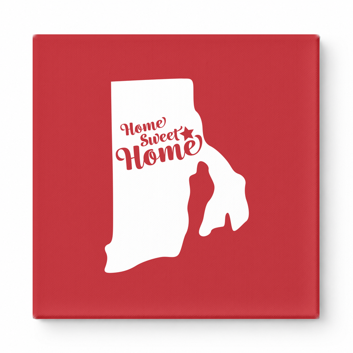 Home Sweet Home — Rhode Island State Silhouette