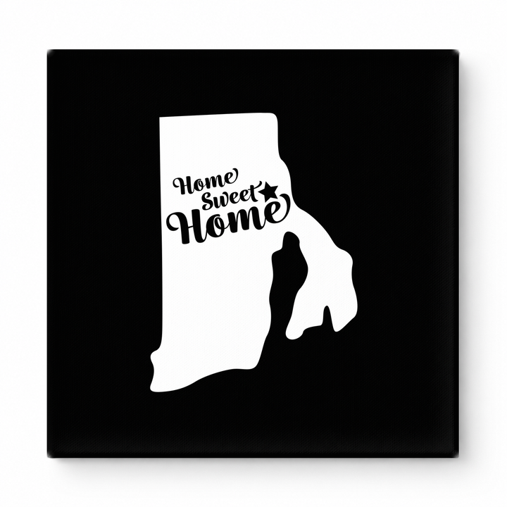 Home Sweet Home — Rhode Island State Silhouette