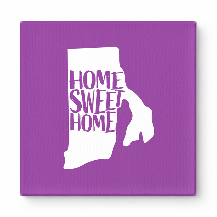 HOME SWEET HOME — Rhode Island State Silhouette