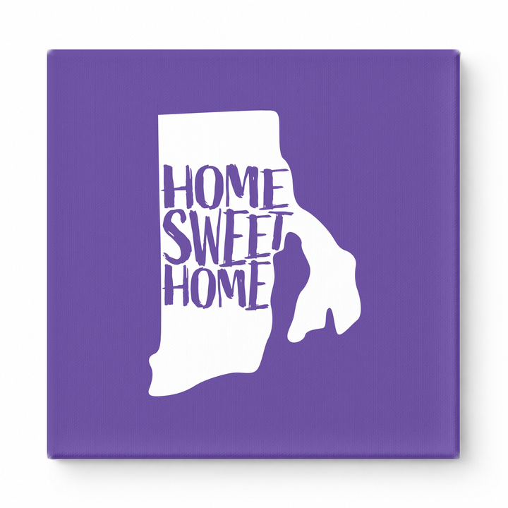 HOME SWEET HOME — Rhode Island State Silhouette