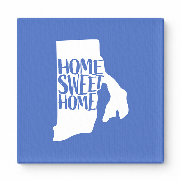 HOME SWEET HOME — Rhode Island State Silhouette