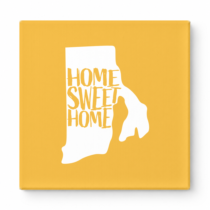 HOME SWEET HOME — Rhode Island State Silhouette
