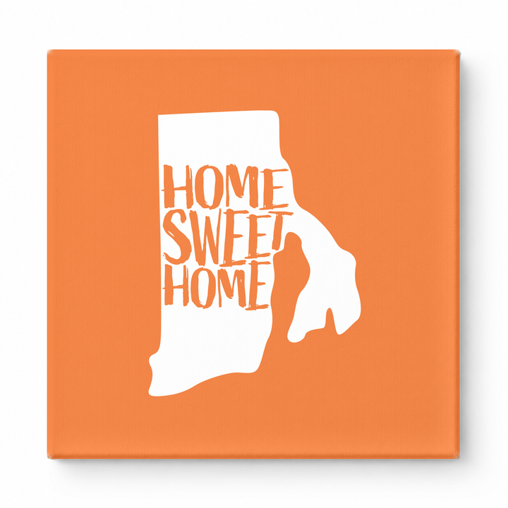 HOME SWEET HOME — Rhode Island State Silhouette
