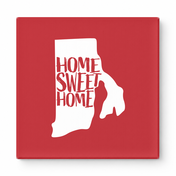HOME SWEET HOME — Rhode Island State Silhouette