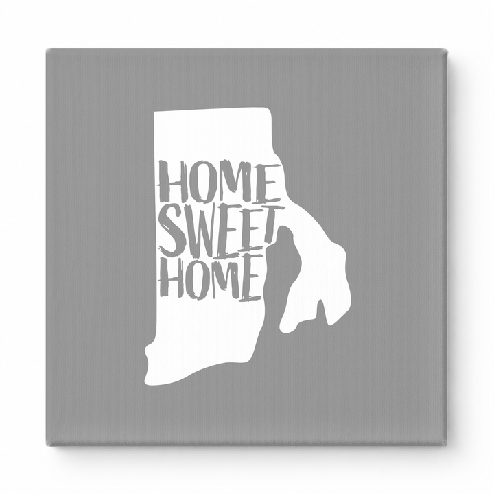 HOME SWEET HOME — Rhode Island State Silhouette