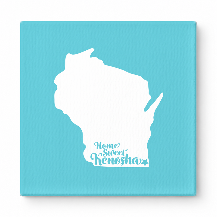 Home Sweet Kenosha — Wisconsin State Silhouette