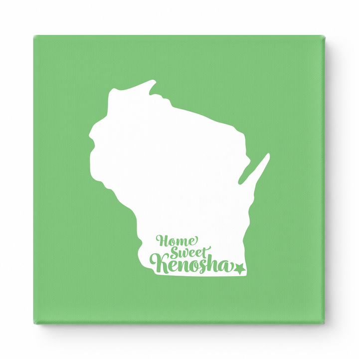 Home Sweet Kenosha — Wisconsin State Silhouette