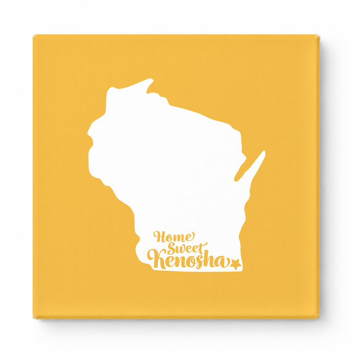 Home Sweet Kenosha — Wisconsin State Silhouette