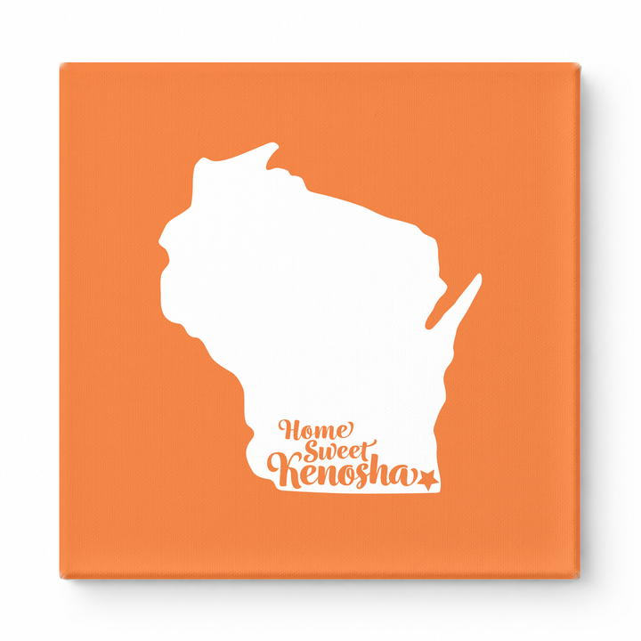 Home Sweet Kenosha — Wisconsin State Silhouette