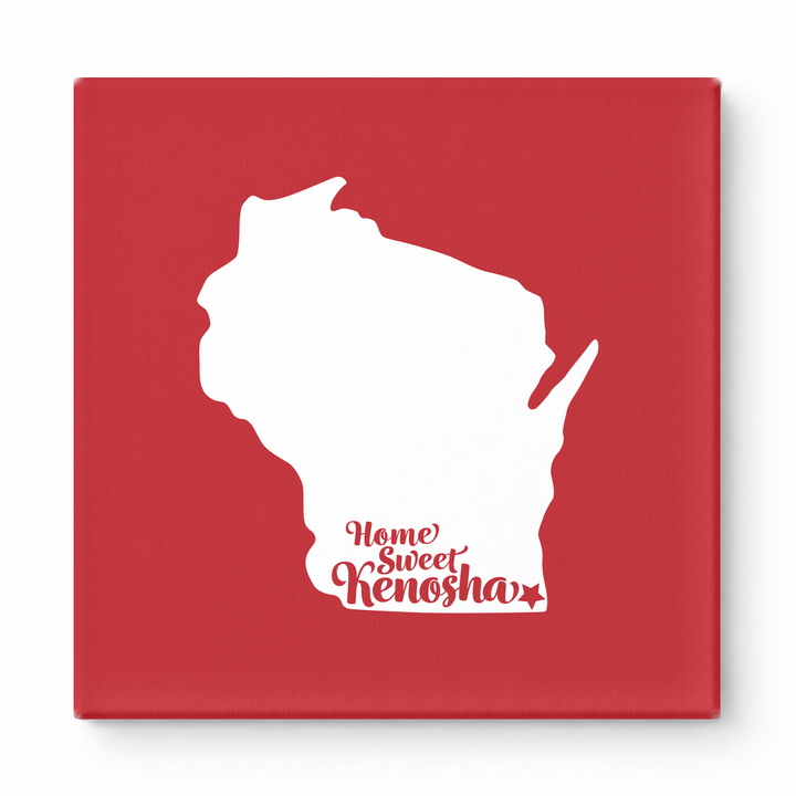 Home Sweet Kenosha — Wisconsin State Silhouette